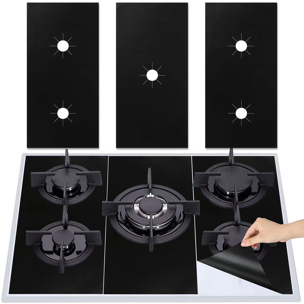 Home Cooking Cookbook - Protecteurs universels pour cuisinière à gaz,