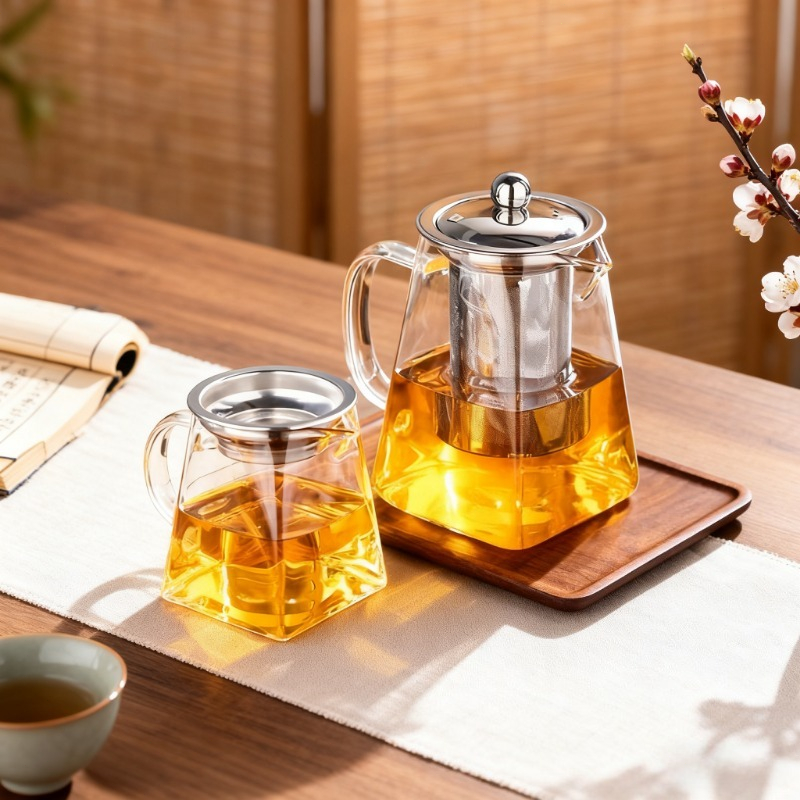 Home Cooking Set - Théière en verre avec infuseur, service