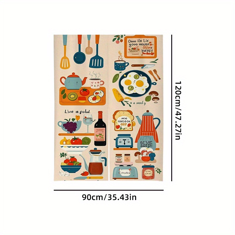 Rideau de porte VIKAMA à motif - Home Cooking Cookbook avis et prix